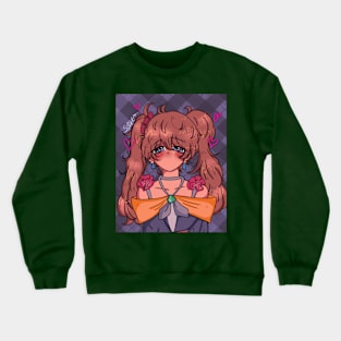 Flower anime girl Crewneck Sweatshirt